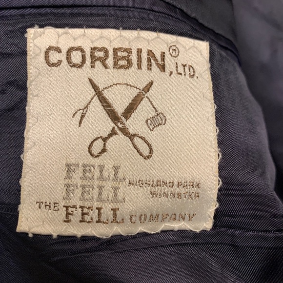 Vintage Corbin Gray Tweed Wool Blazer Men’s 40R Sport Jacket Coat Two Button - Picture 6 of 8